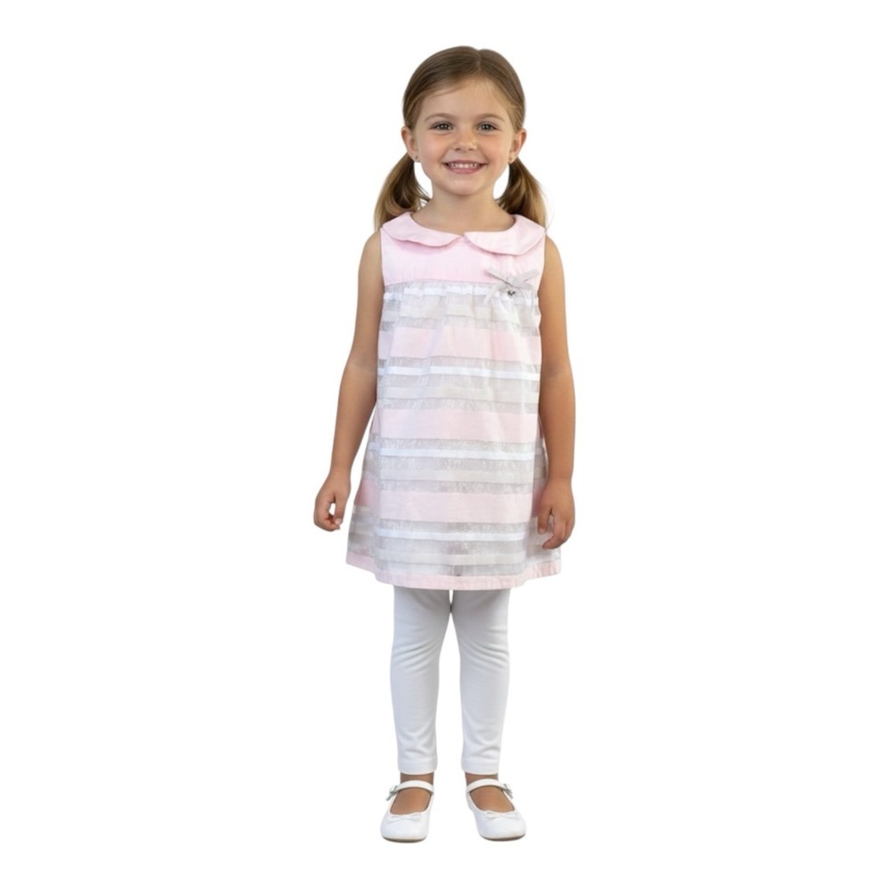 Heirlooms by Polly Flinders Size 4T Pink Sleeveless Tunic Top